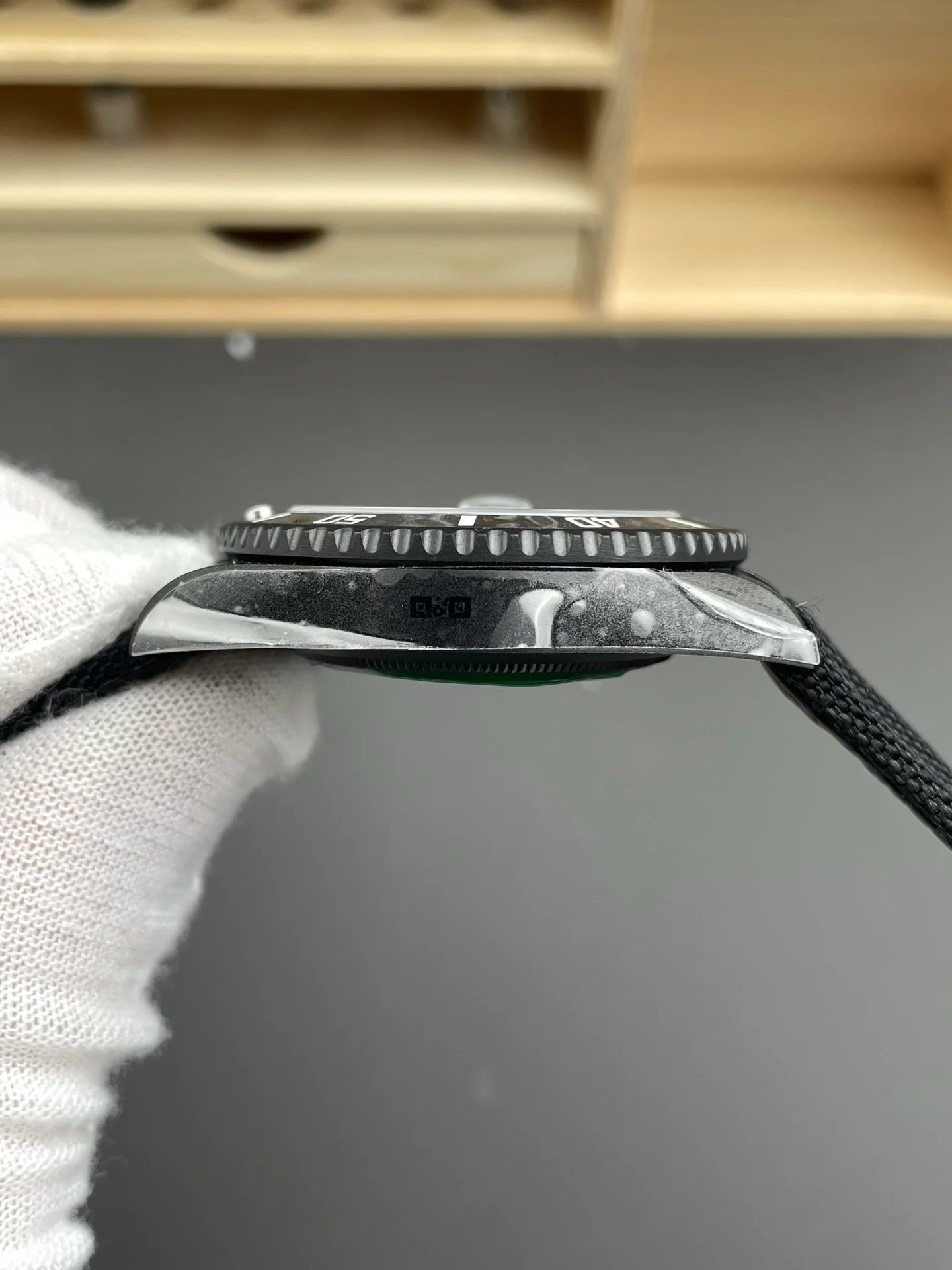 Rolex Submariner Ceramic Black Dial 41mm — photographed off the sweep