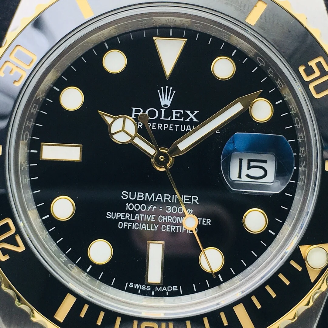 Rolex Submariner Ceramic Blue Dial — photographed off the sweep