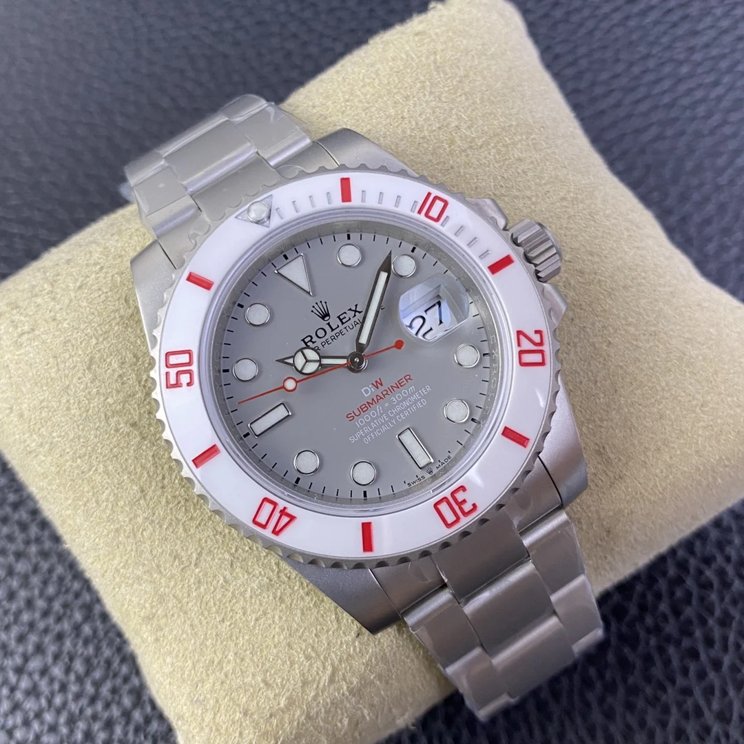 Rolex Submariner Ceramic White Dial — photographed off the sweep