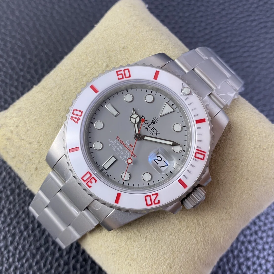 Rolex Submariner Ceramic White Dial — photographed off the sweep