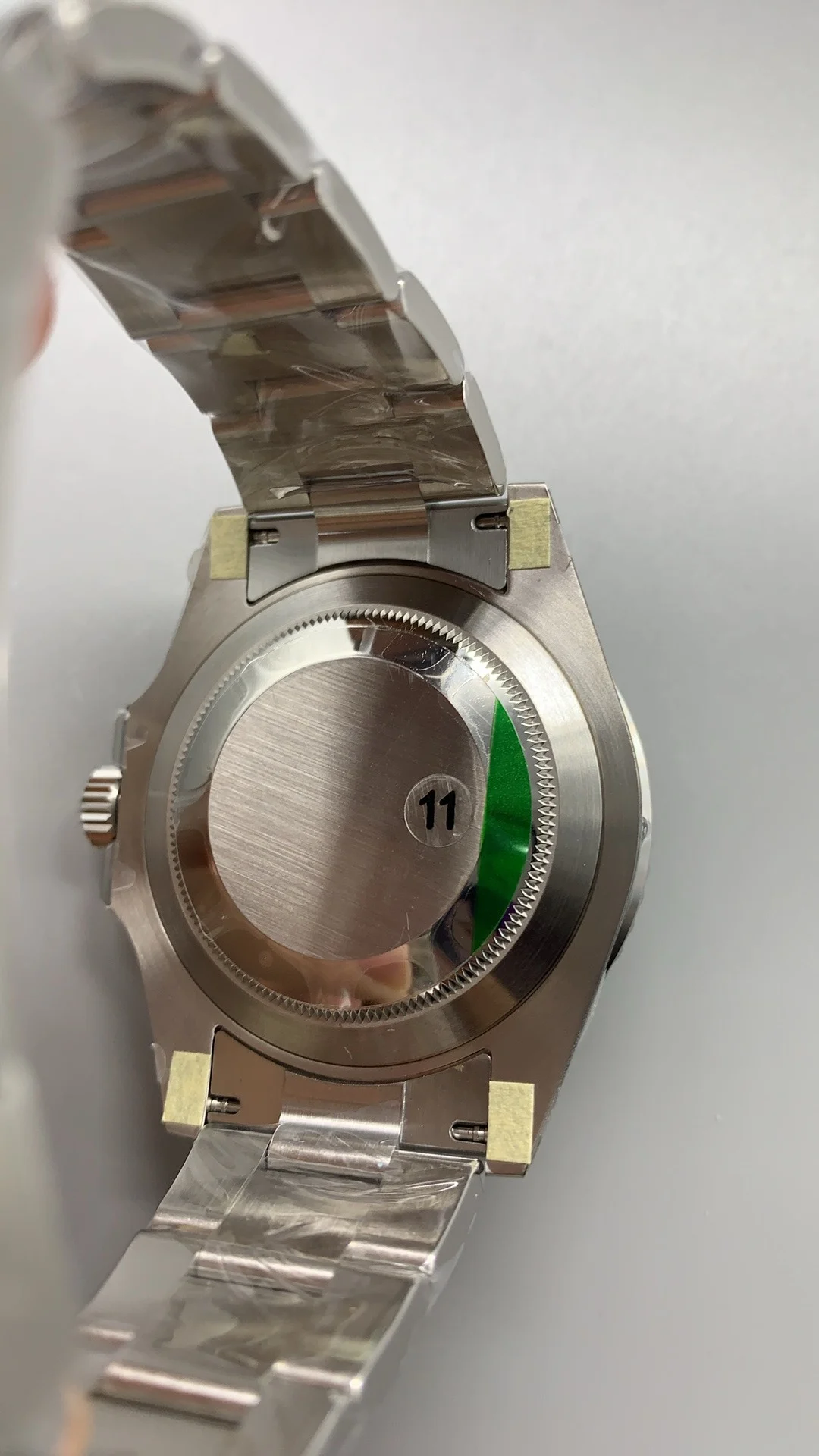 Rolex Submariner Green Dial 41mm — photographed off the sweep