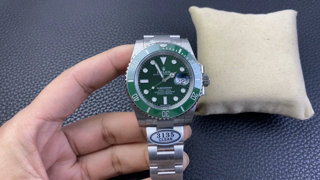 Rolex Submariner Hulk 116610LN — photographed off the sweep