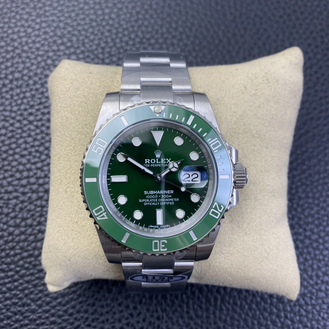 Rolex Submariner Hulk 116610LN — photographed off the sweep