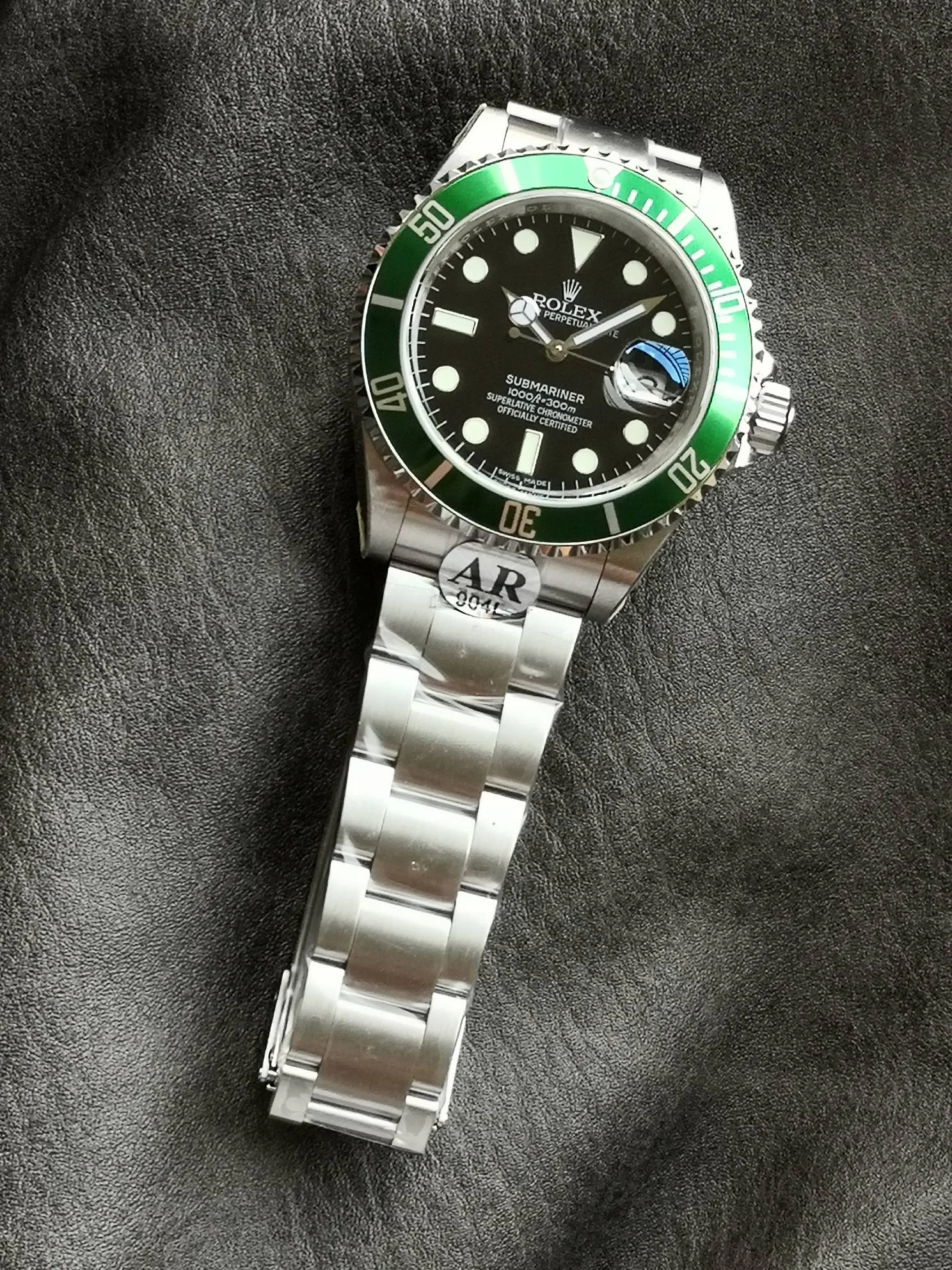 Rolex Submariner Titanium Black Dial — photographed off the sweep