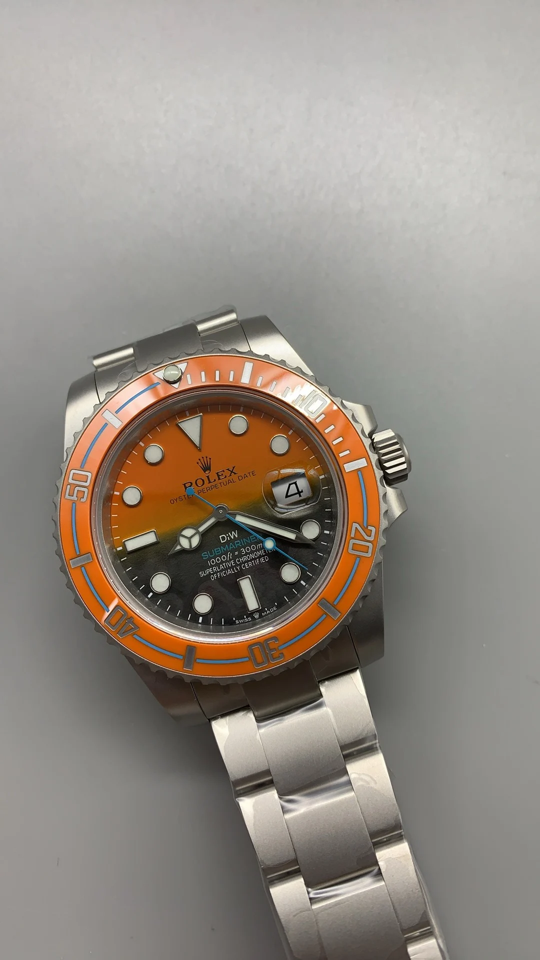 Rolex Submariner Titanium — photographed off the sweep