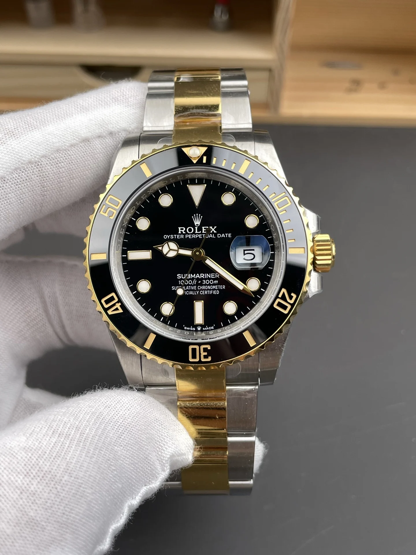 Rolex Submariner Two-Tone Black Dial 41mm