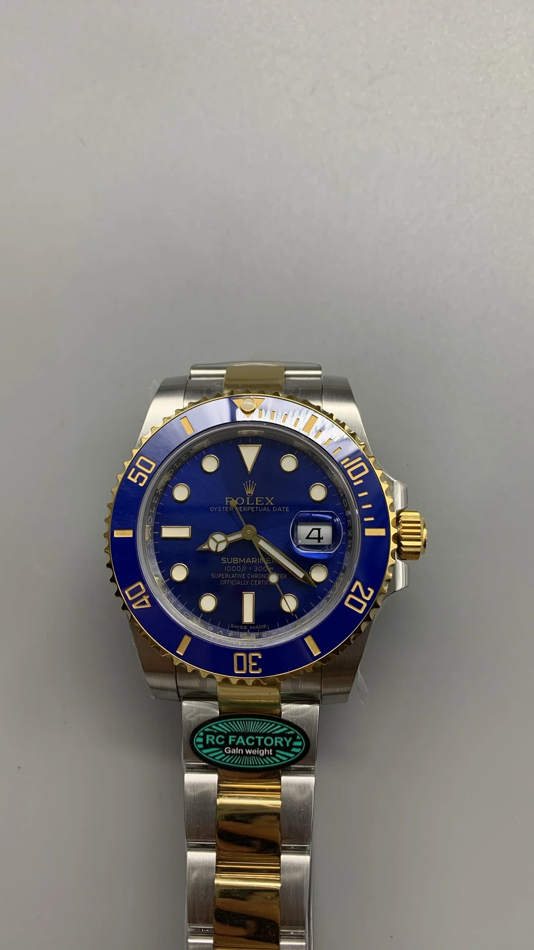 Rolex Submariner Two-Tone Blue Dial 40mm