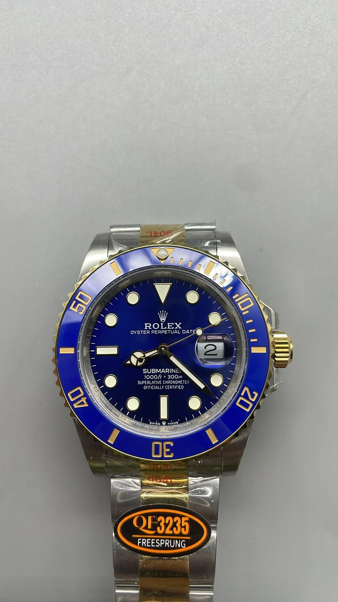 Rolex Submariner Two-Tone Blue Dial 41mm