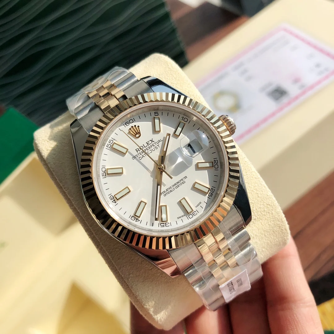 Rolex Submariner Yellow Gold 41mm — photographed off the sweep