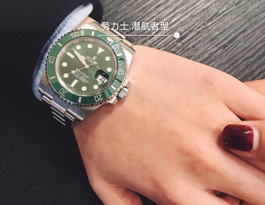 Rolex Submariner — photographed off the sweep