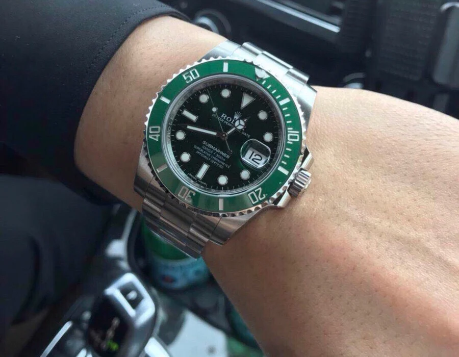 Rolex Submariner — photographed off the sweep