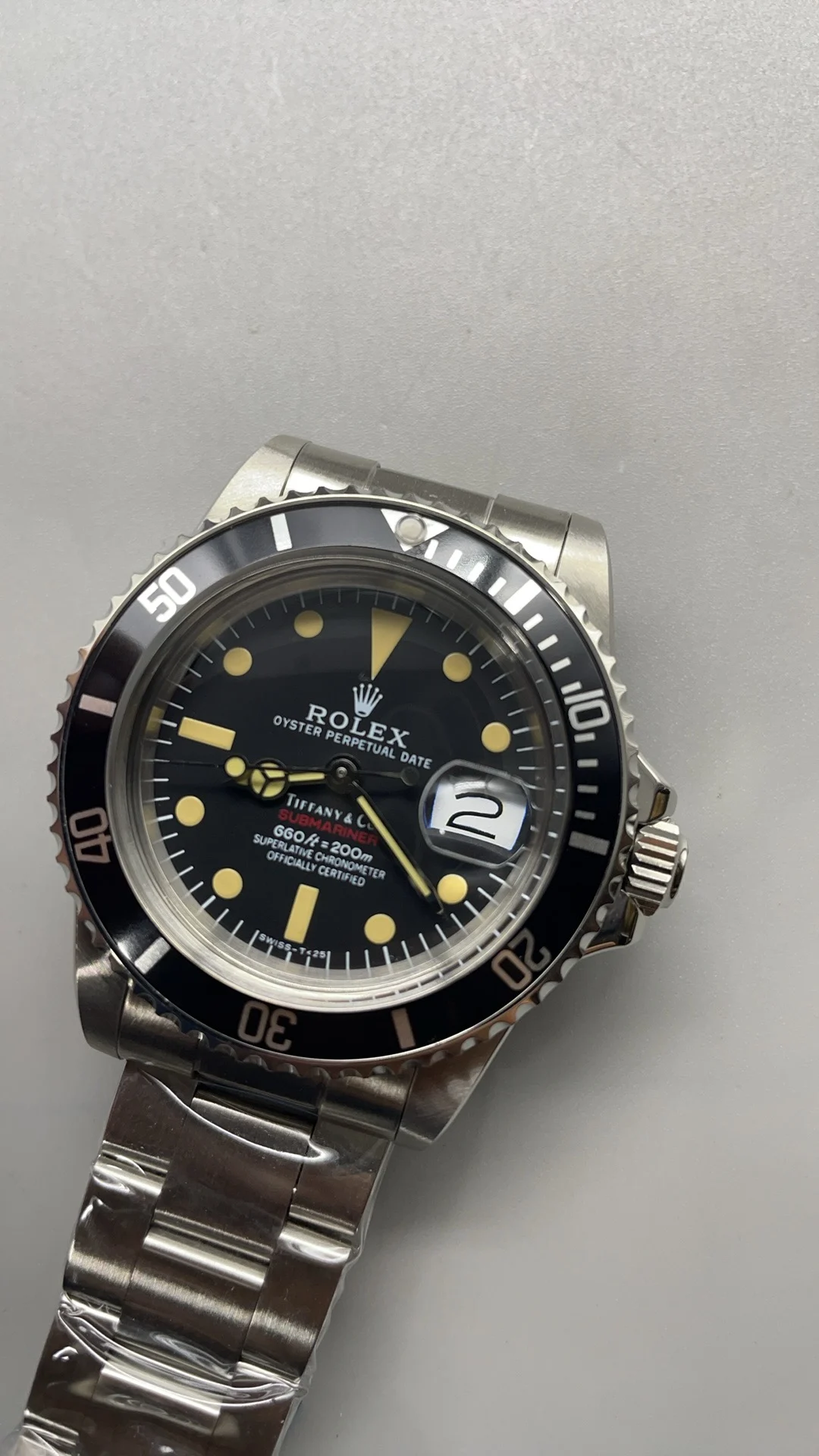 Rolex Tiffany — photographed off the sweep