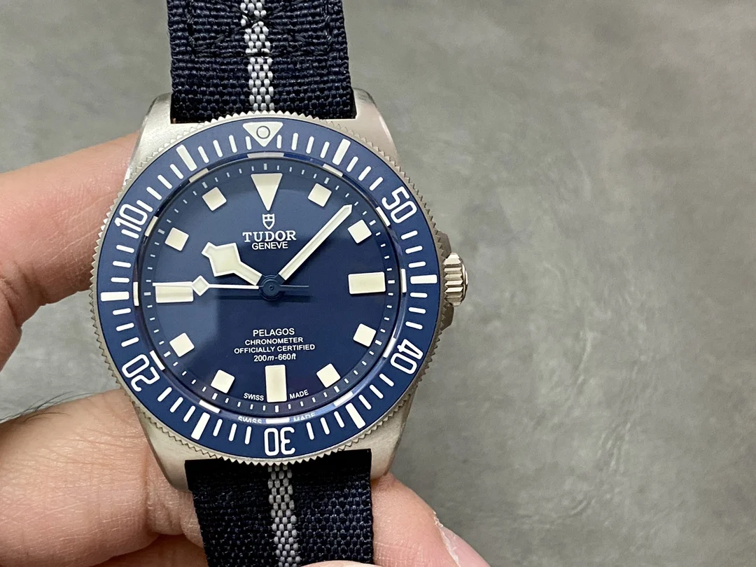 Rolex Titanium Blue Dial 42mm — photographed off the sweep