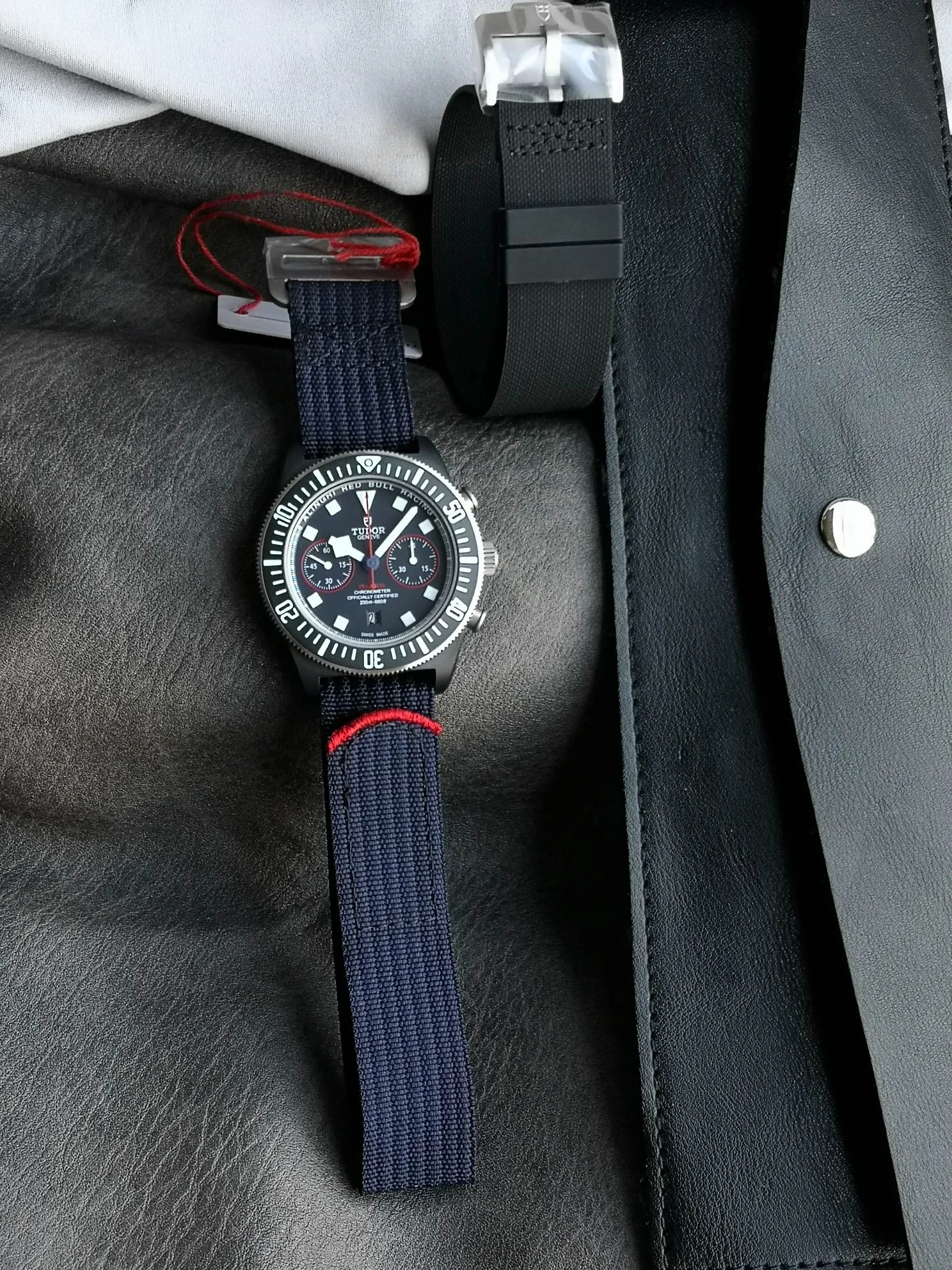 Rolex Titanium Blue Dial 43mm — photographed off the sweep
