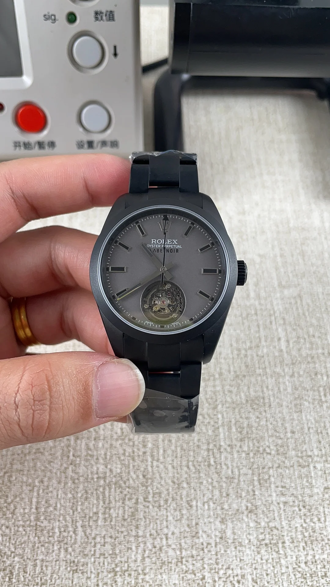 Rolex Tourbillon — photographed off the sweep