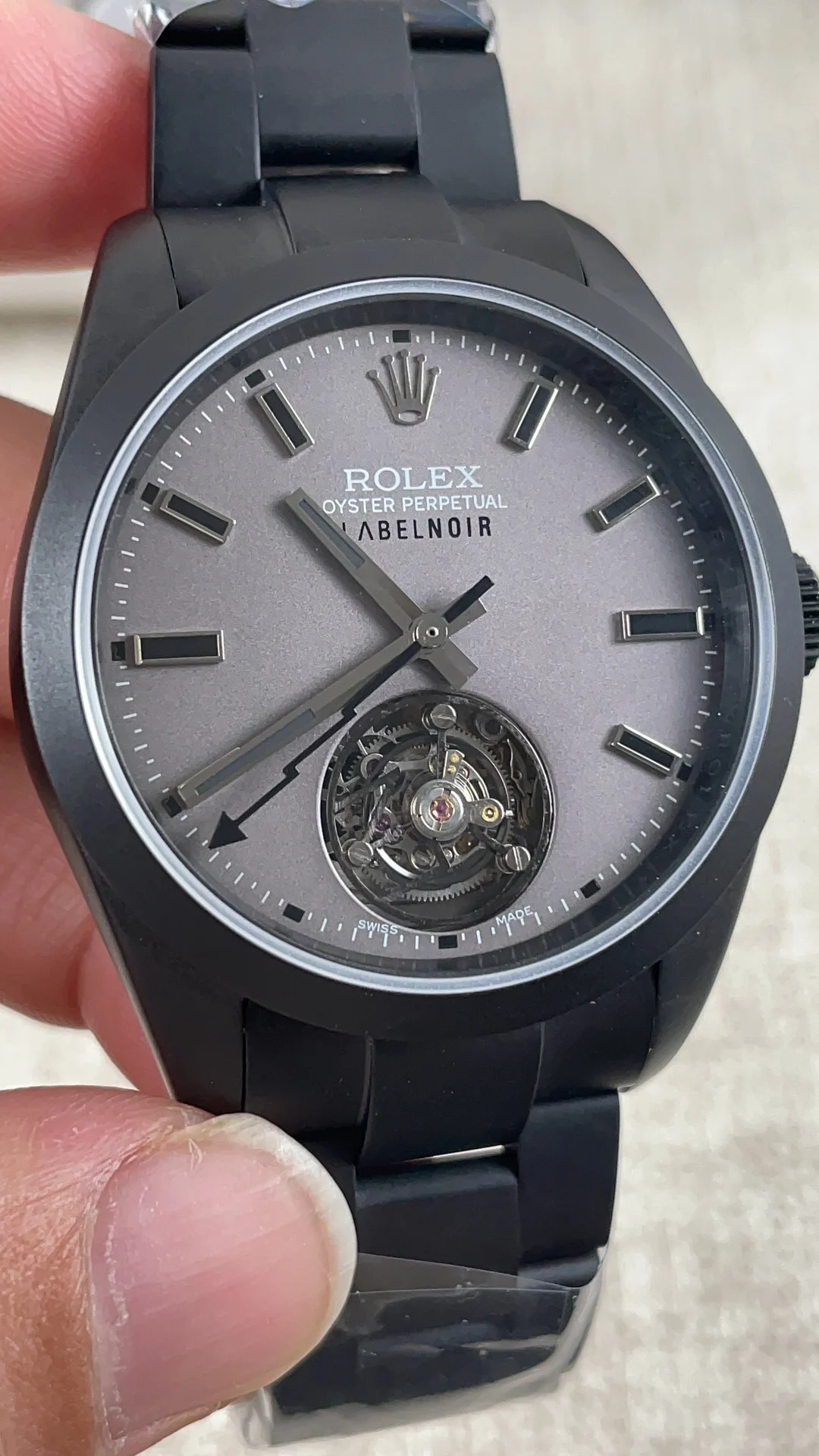 Rolex Tourbillon — photographed off the sweep