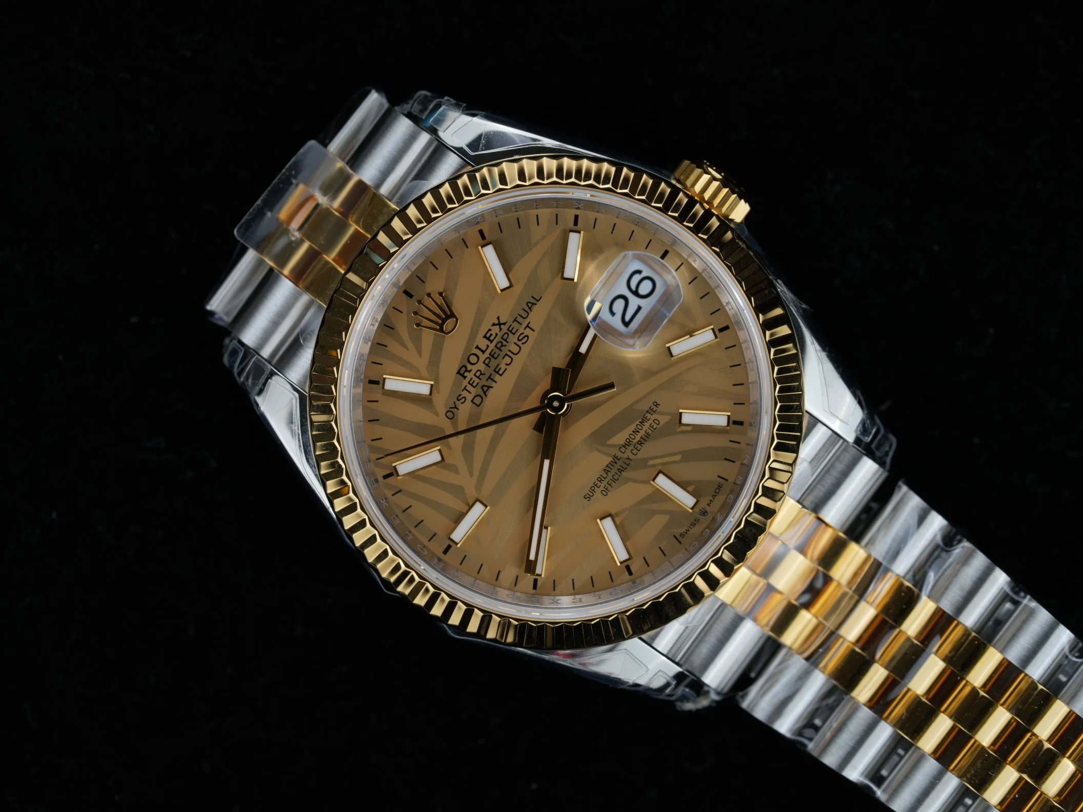 Rolex Two-Tone 36mm — photographed off the sweep