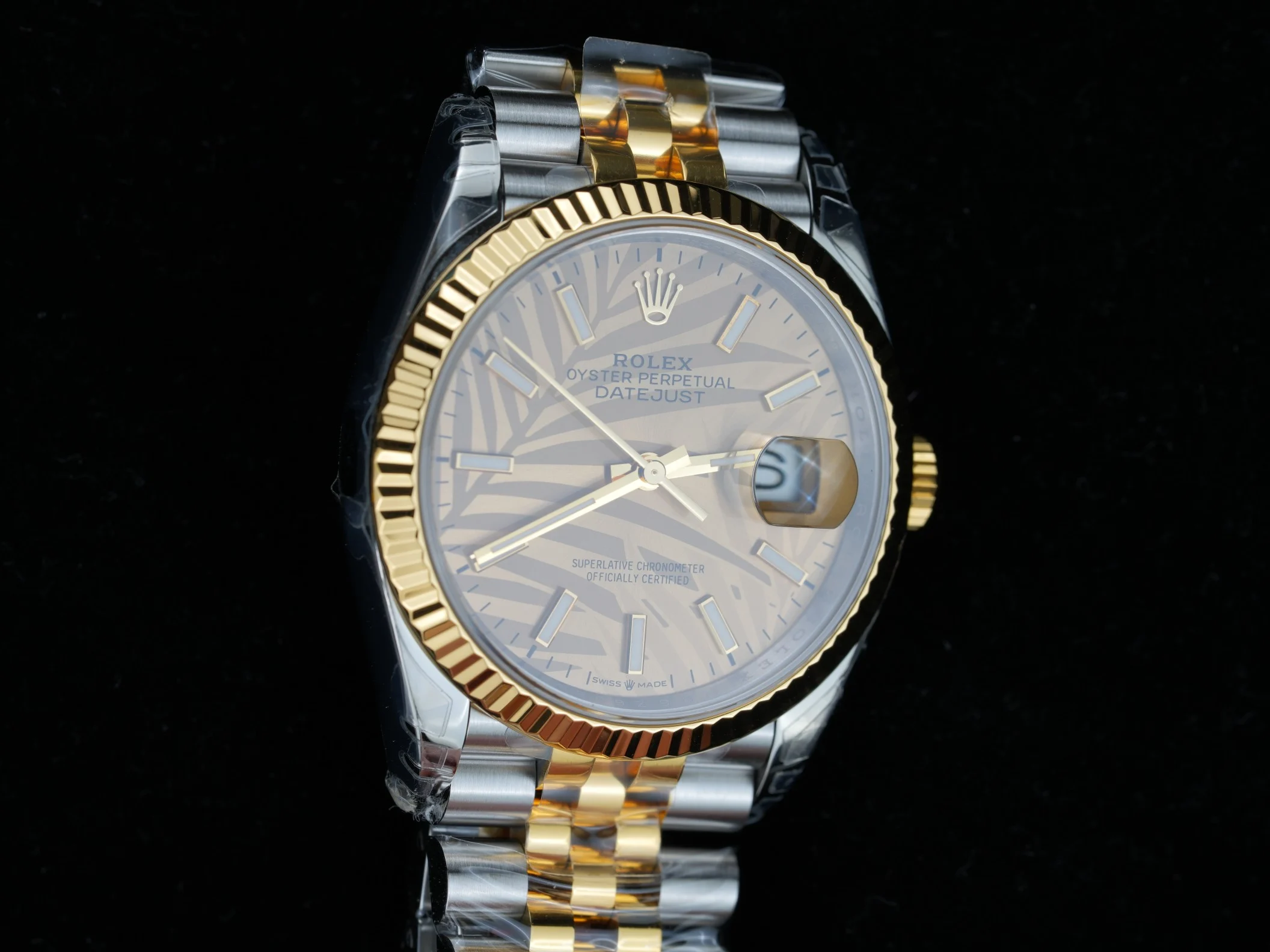Rolex Two-Tone 36mm — photographed off the sweep