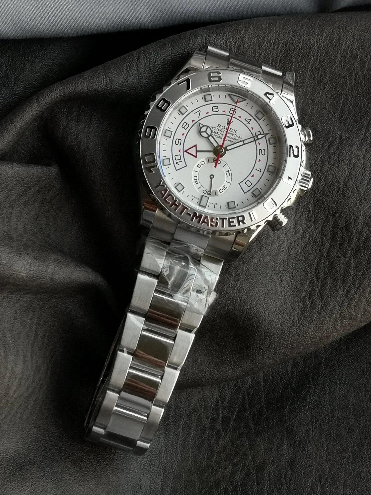 Rolex Yacht-Master 116689 — photographed off the sweep