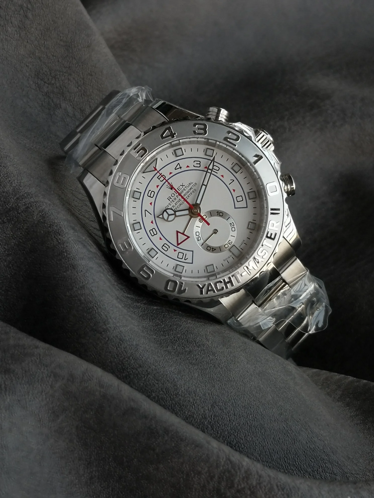 Rolex Yacht-Master 116689 — photographed off the sweep