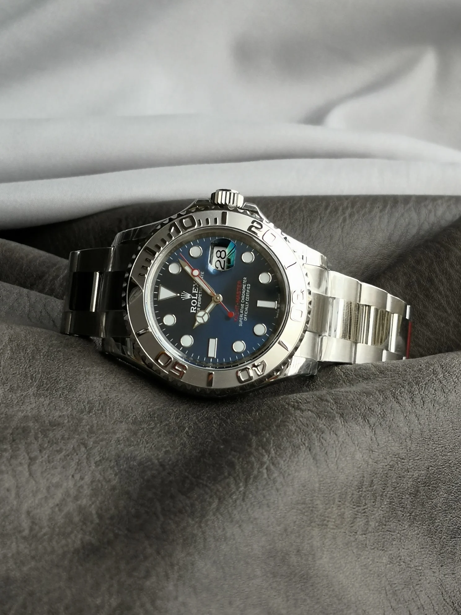 Rolex Yacht-Master 126622 — photographed off the sweep