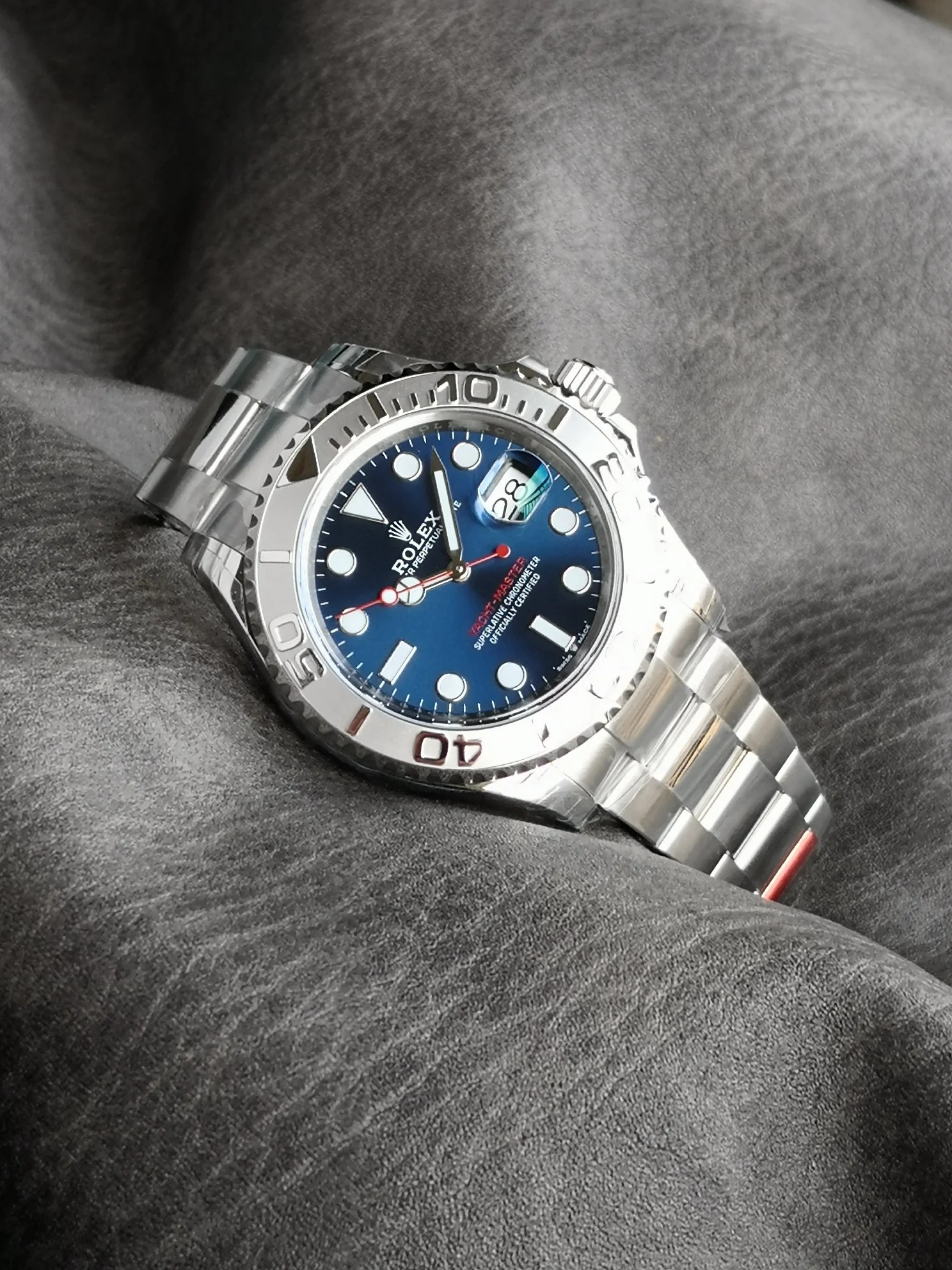 Rolex Yacht-Master 126622 — photographed off the sweep