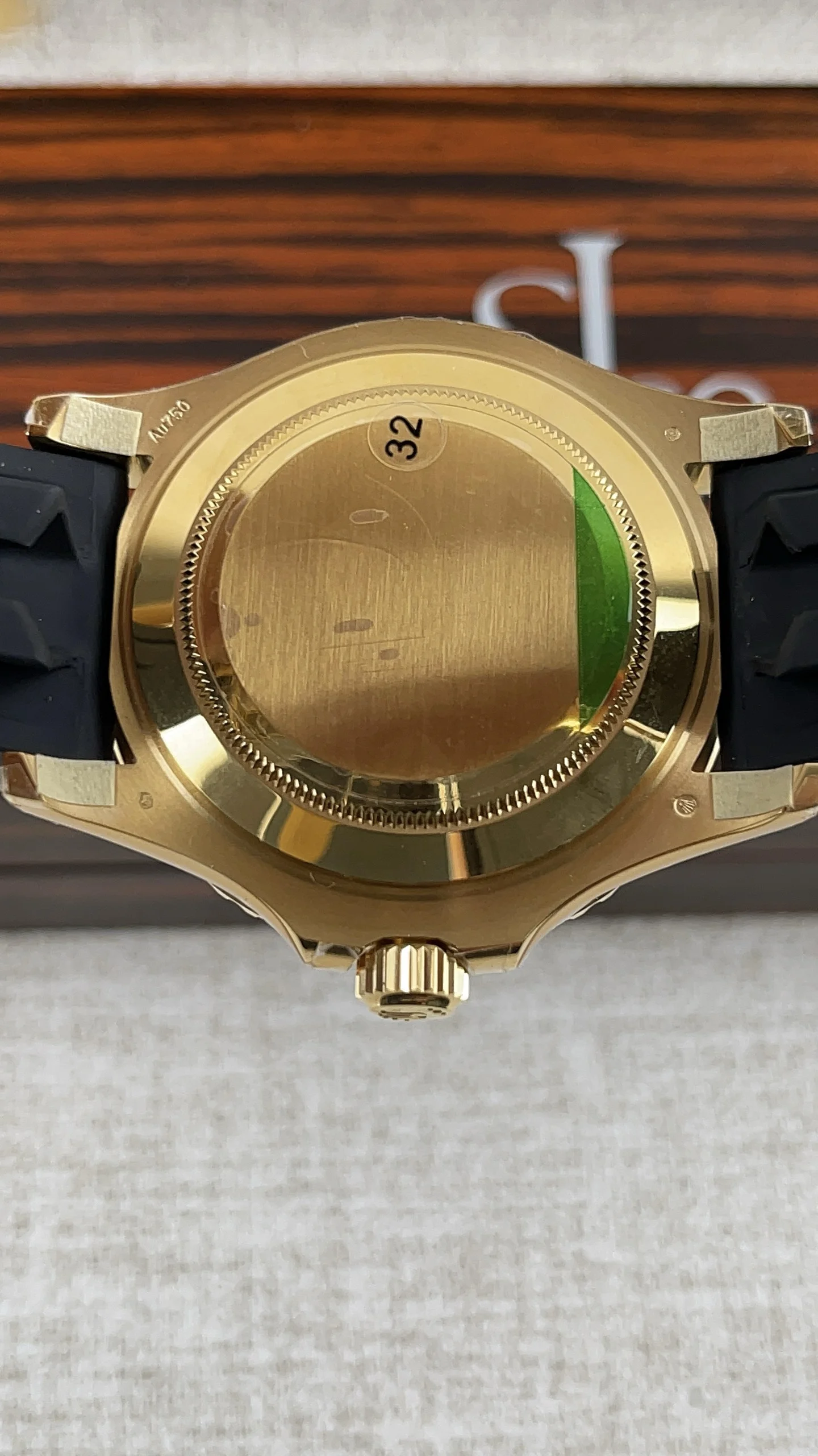 Rolex Yacht-Master — photographed off the sweep