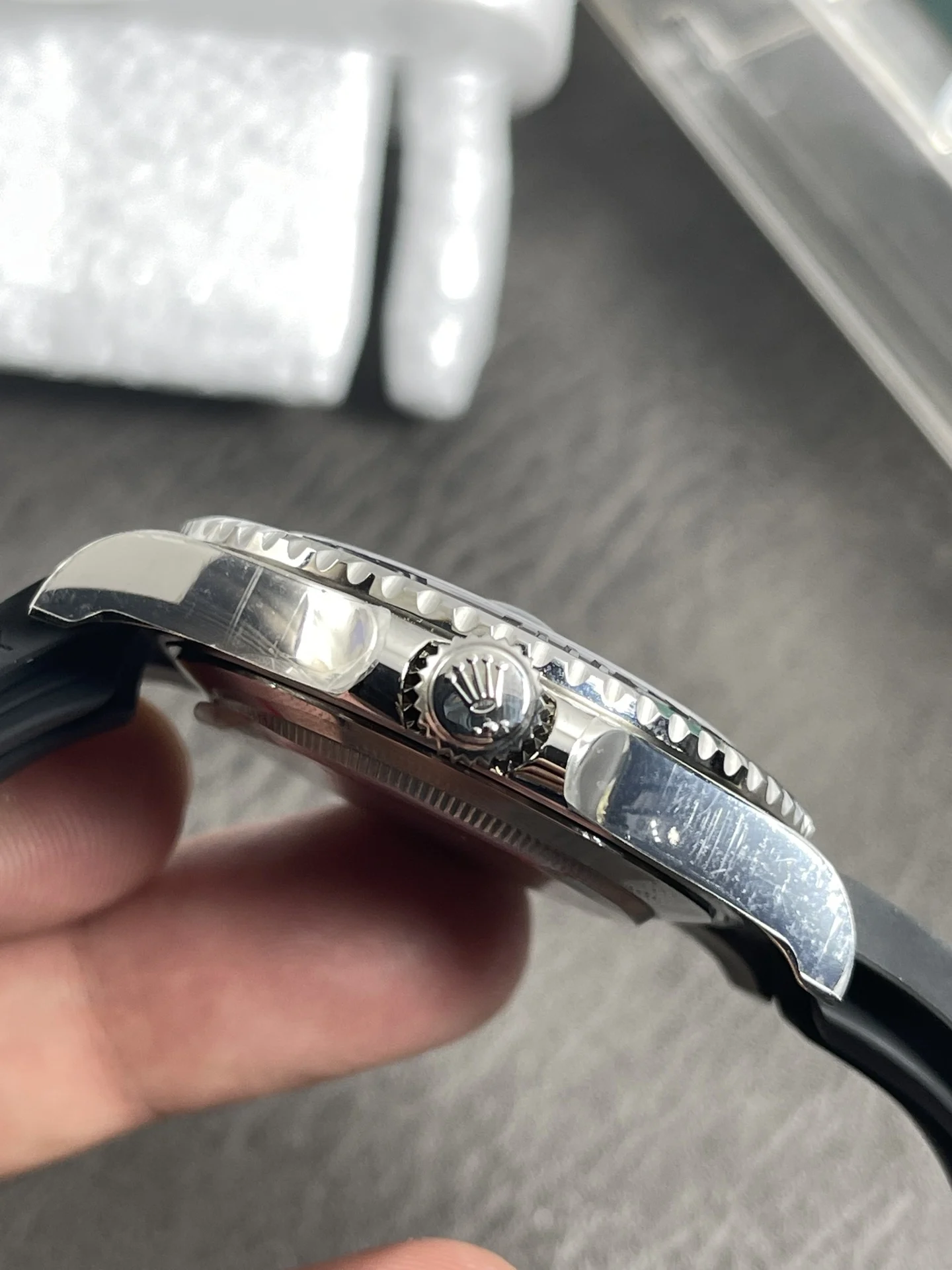Rolex Yacht-Master 42mm — photographed off the sweep