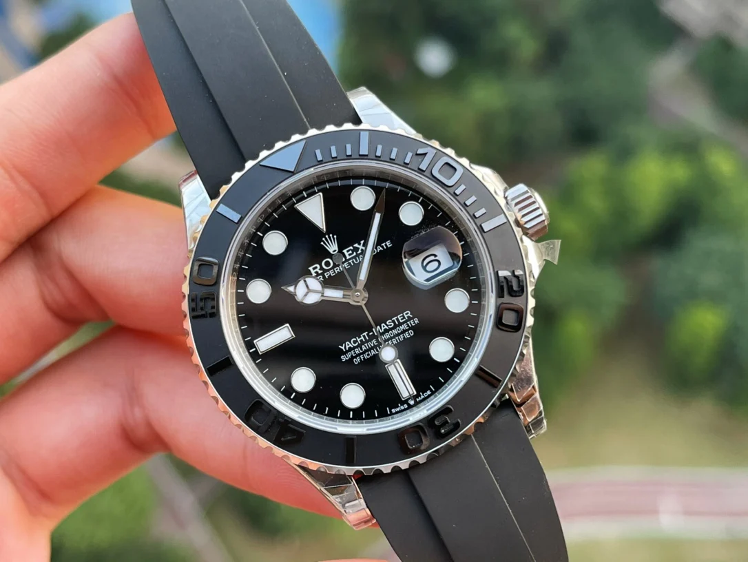 Rolex Yacht-Master 42mm — photographed off the sweep
