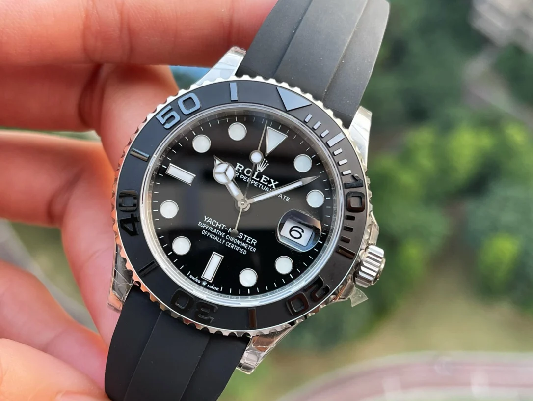 Rolex Yacht-Master 42mm — photographed off the sweep