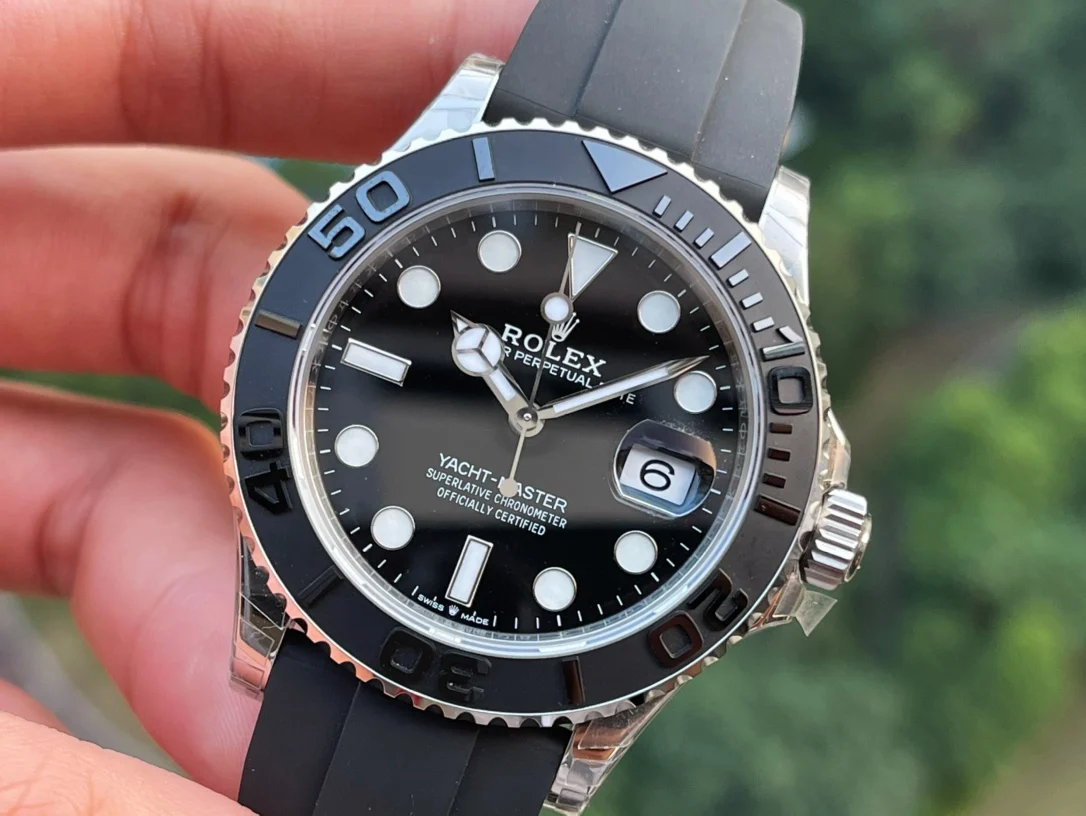 Rolex Yacht-Master 42mm — photographed off the sweep