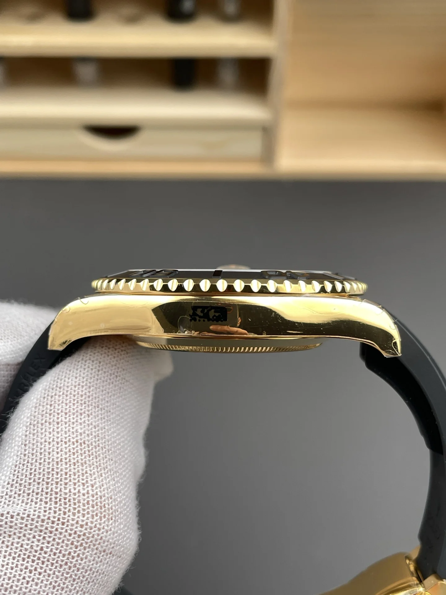 Rolex Yacht-Master 42mm — photographed off the sweep