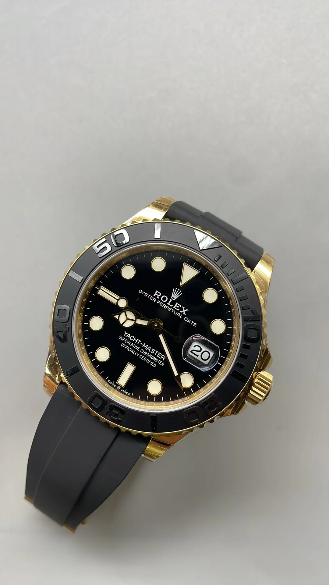 Rolex Yacht-Master 42mm — photographed off the sweep