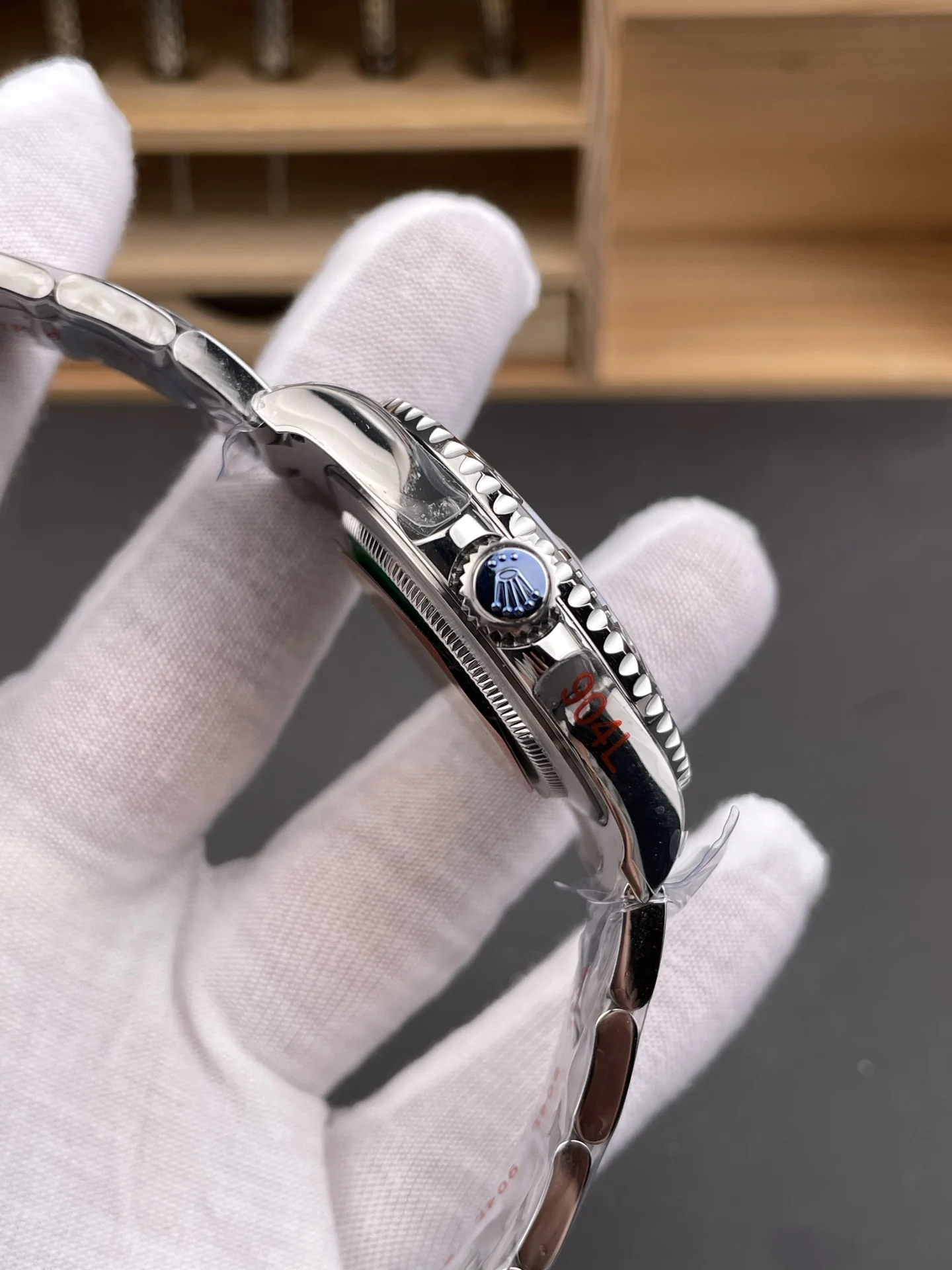 Rolex Yacht-Master Blue Dial 40mm — photographed off the sweep
