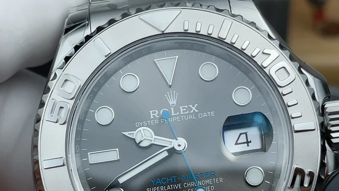 Rolex Yacht-Master Grey Dial — photographed off the sweep
