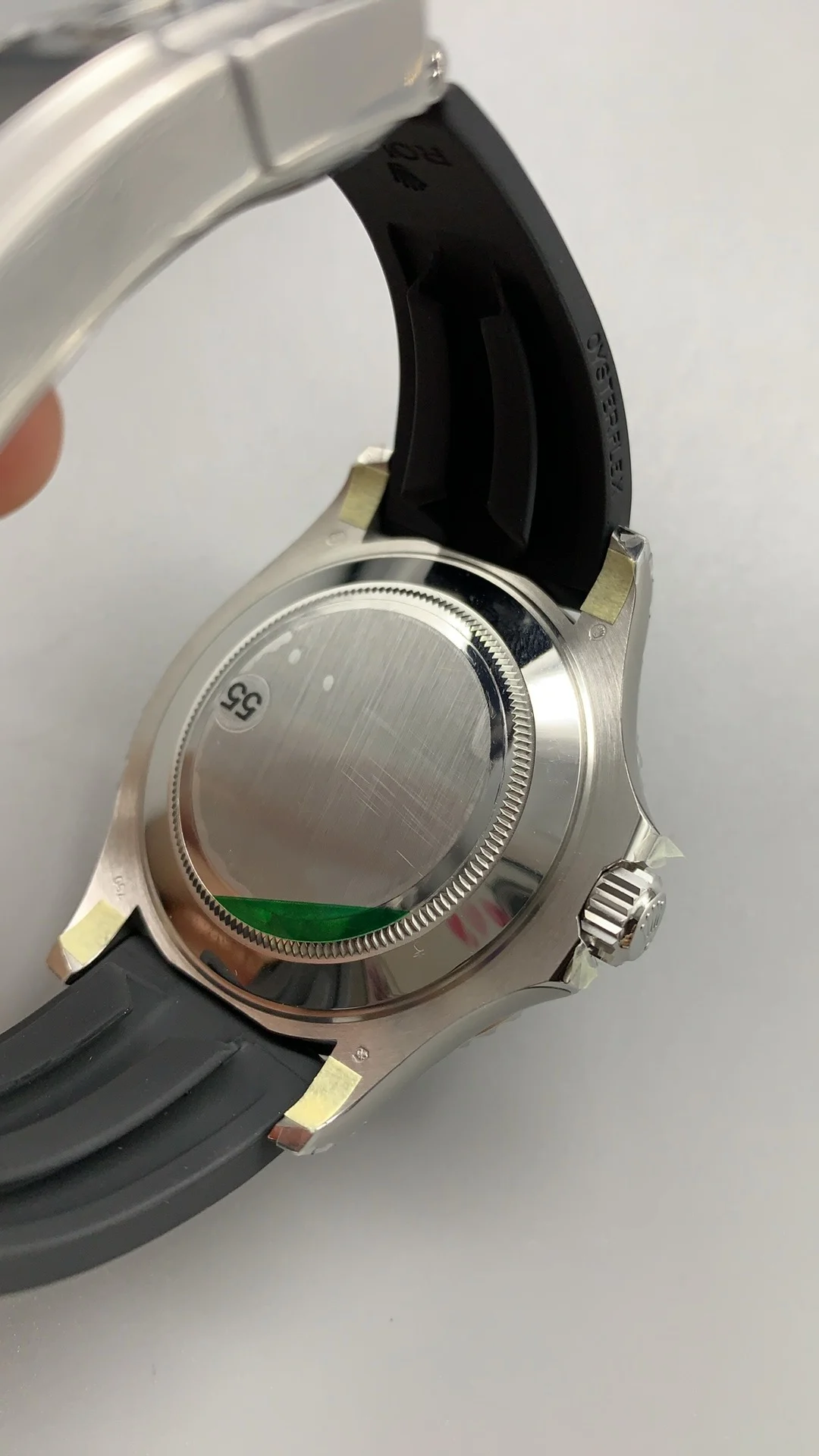 Rolex Yacht-Master Platinum 42mm — photographed off the sweep