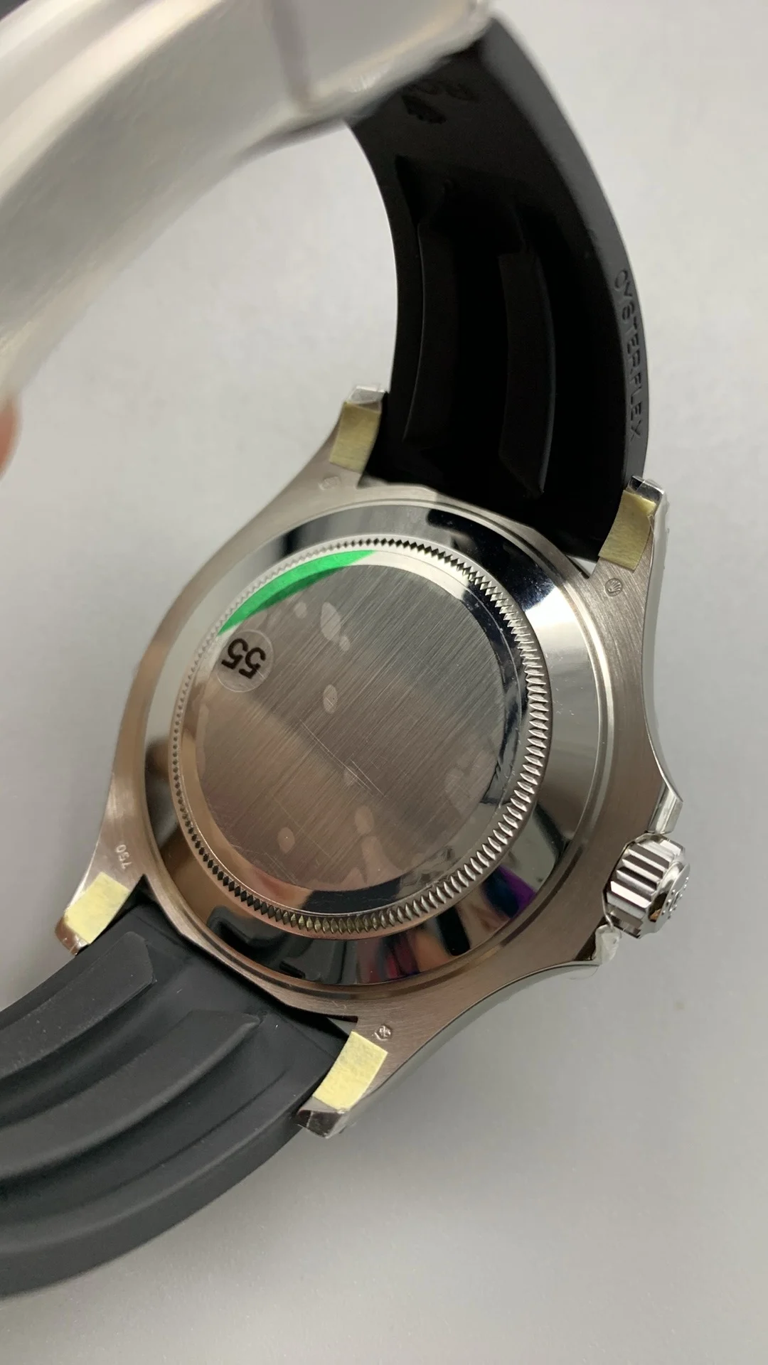 Rolex Yacht-Master Platinum 42mm — photographed off the sweep
