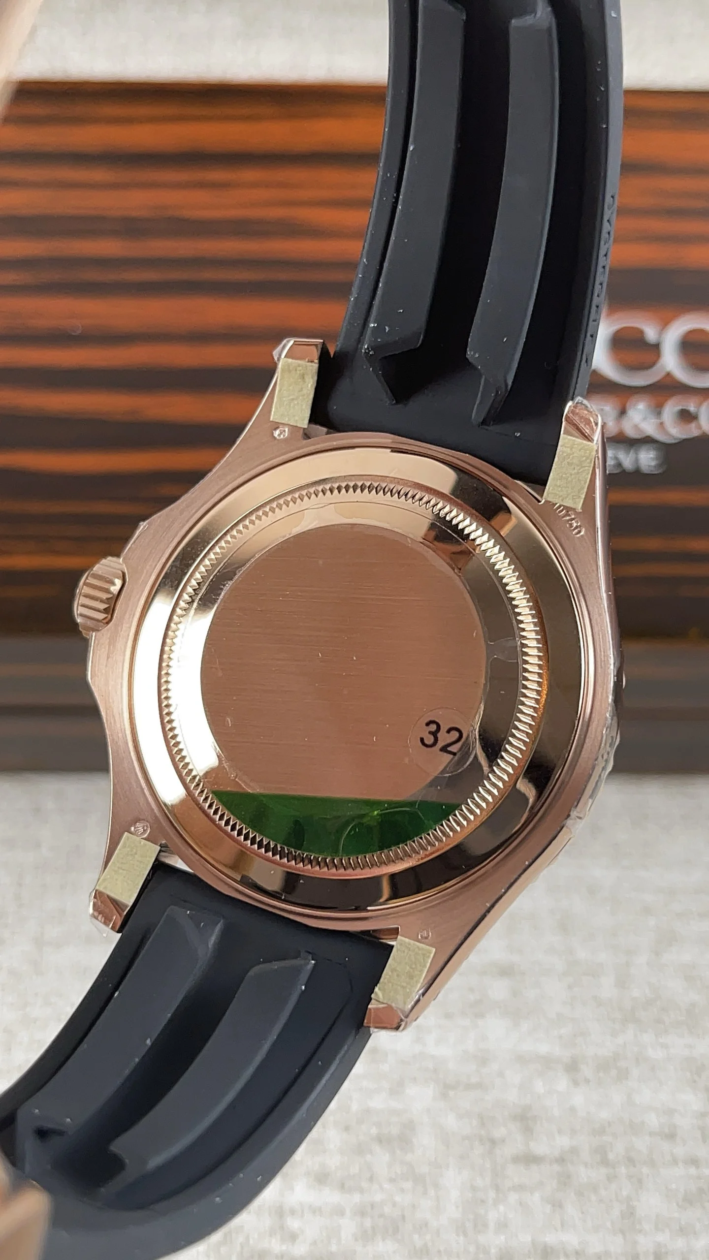 Rolex Yacht-Master Rose Gold — photographed off the sweep