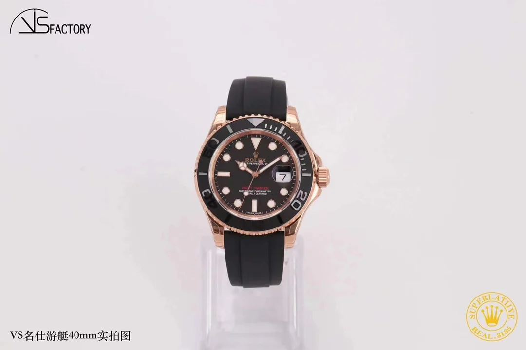Rolex Yacht-Master Rose Gold 40mm — photographed off the sweep