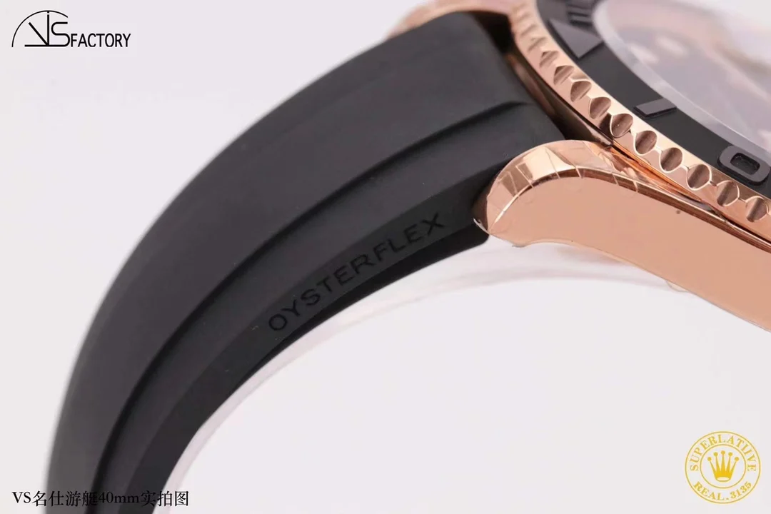 Rolex Yacht-Master Rose Gold 40mm — photographed off the sweep