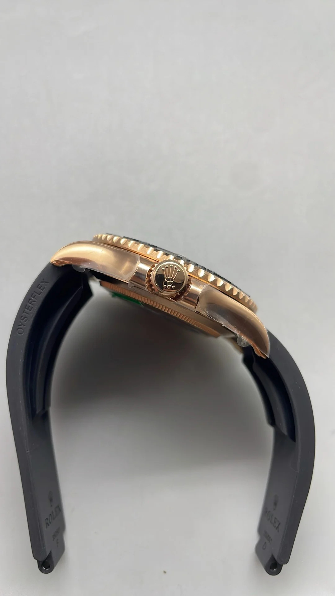 Rolex Yacht-Master Rose Gold 40mm — photographed off the sweep