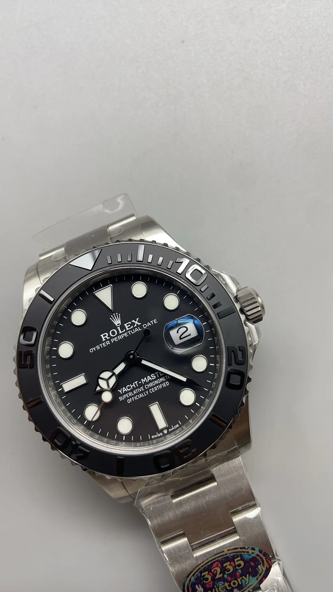 Rolex Yacht-Master Titanium 42mm — photographed off the sweep