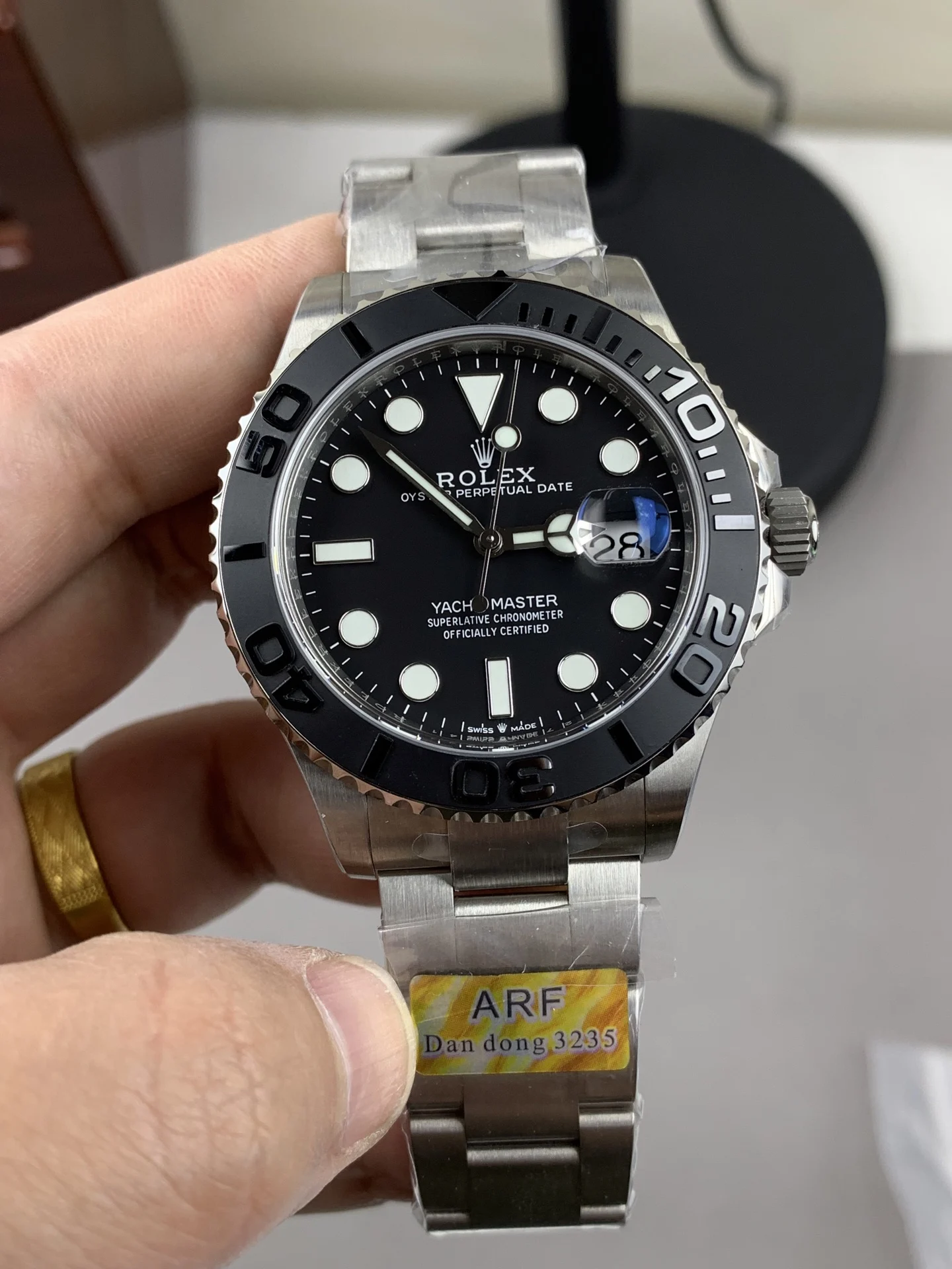 Rolex Yacht-Master Titanium — photographed off the sweep