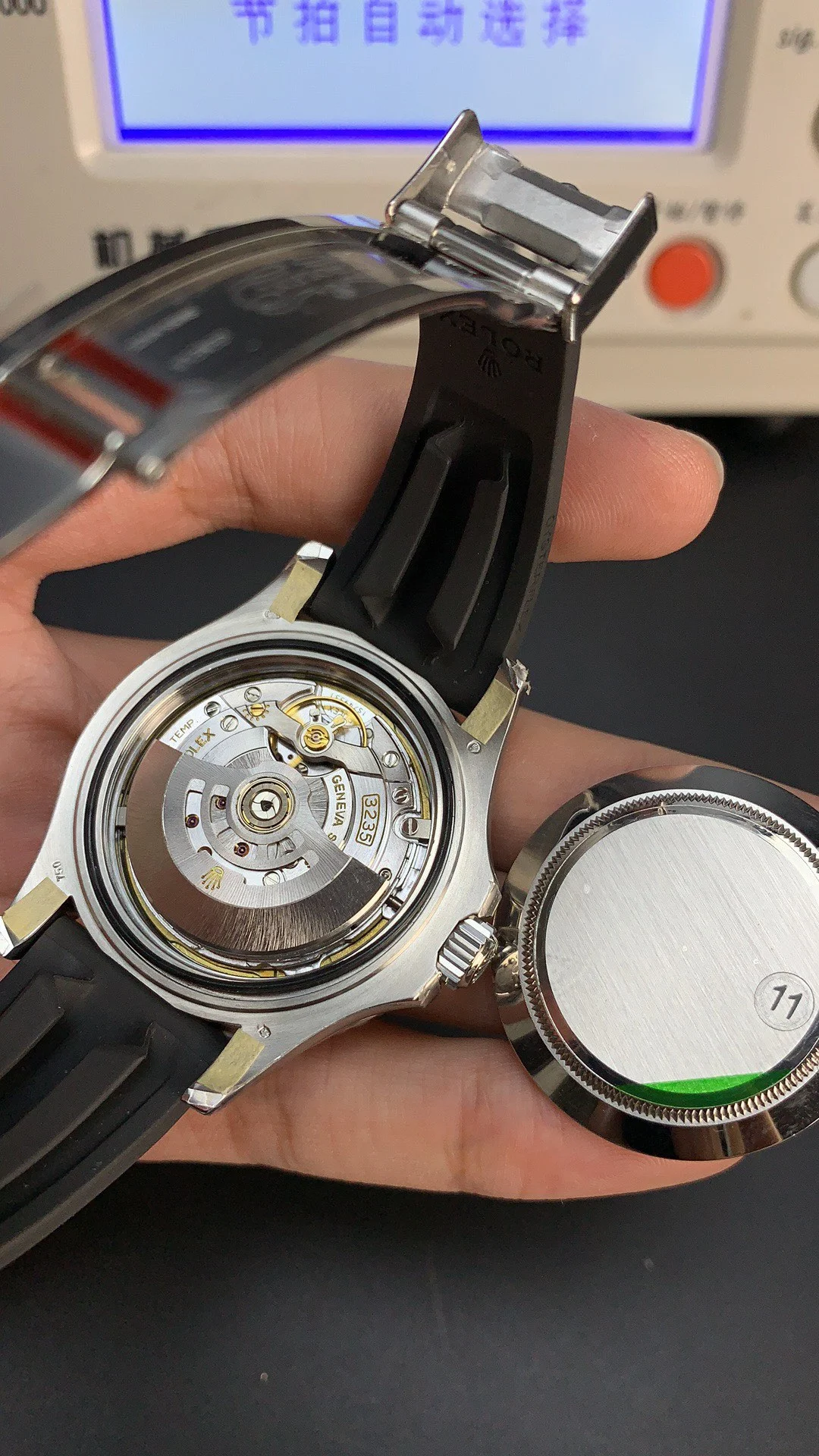 Rolex Yacht-Master White Dial — photographed off the sweep