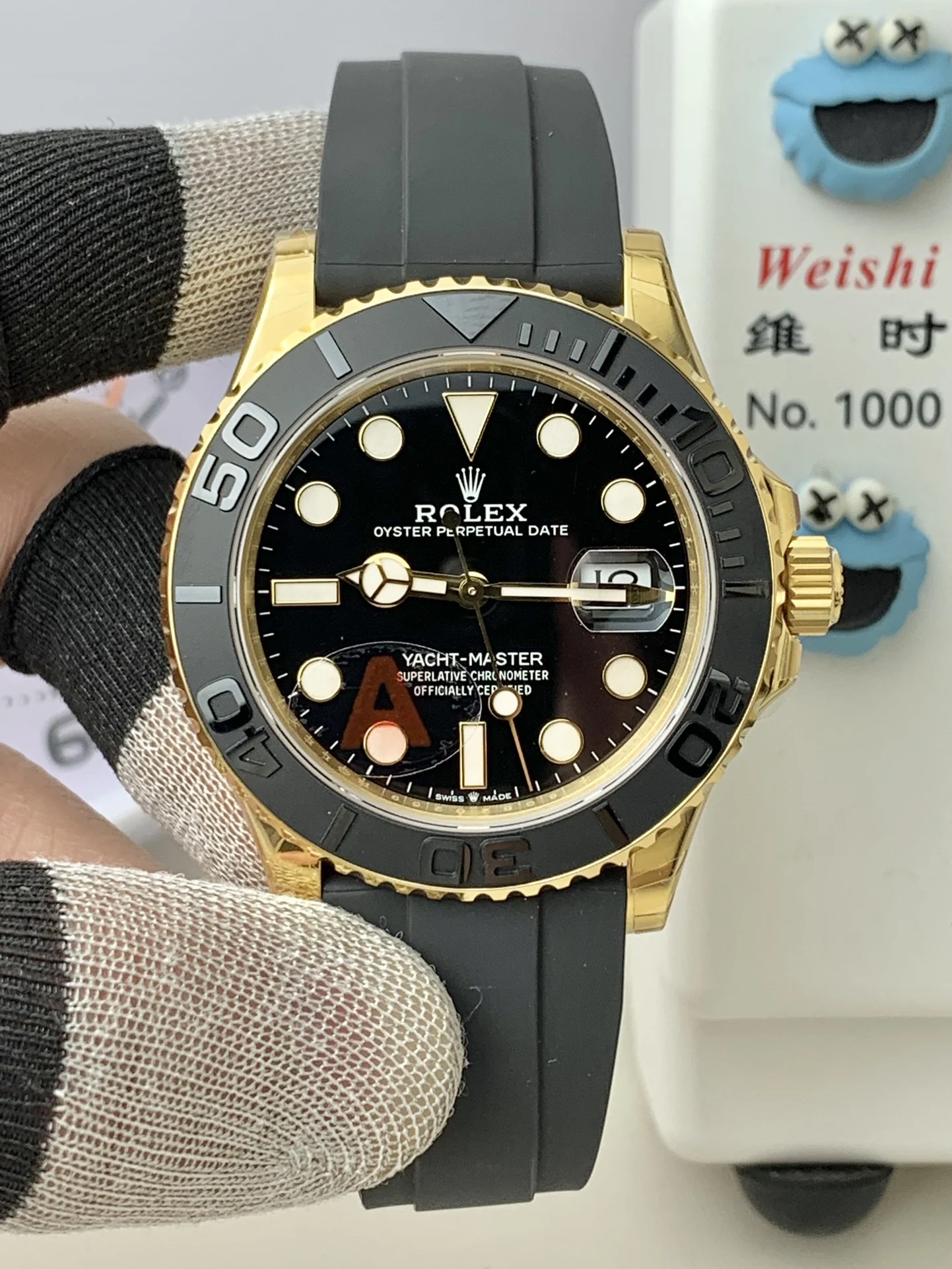 Rolex Yacht-Master — photographed off the sweep