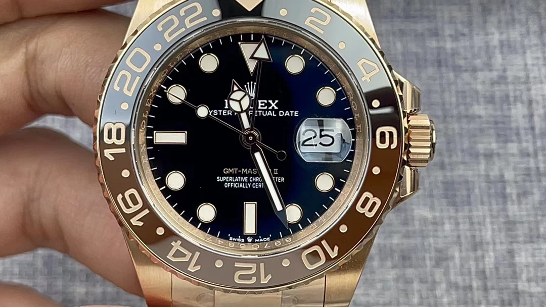 Rolex Yellow Gold — photographed off the sweep