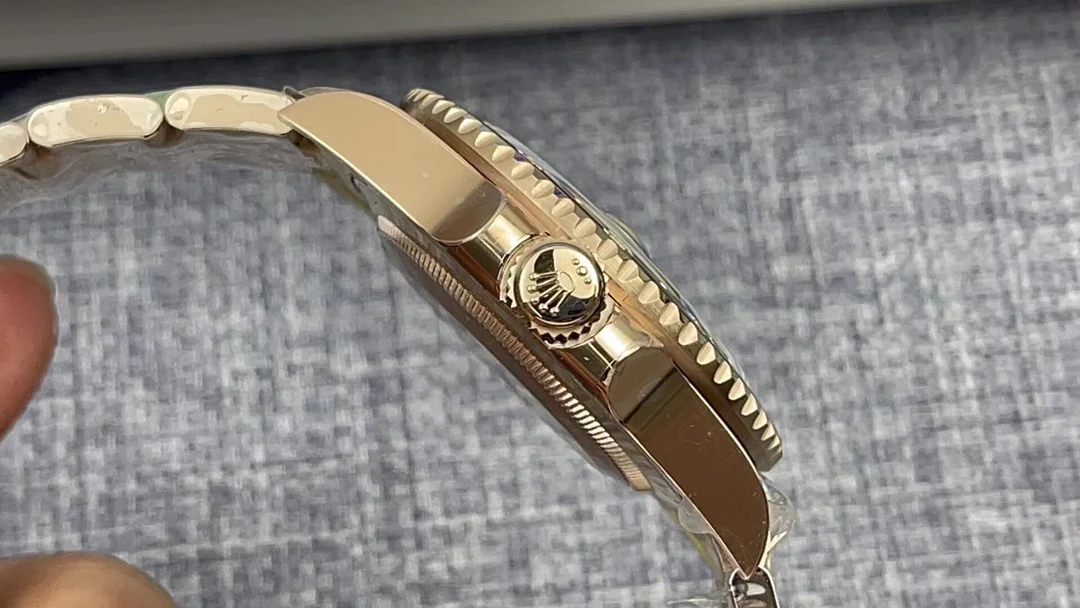Rolex Yellow Gold — photographed off the sweep