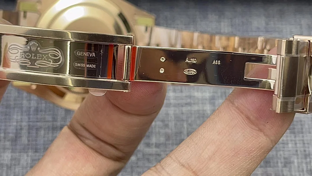 Rolex Yellow Gold — photographed off the sweep