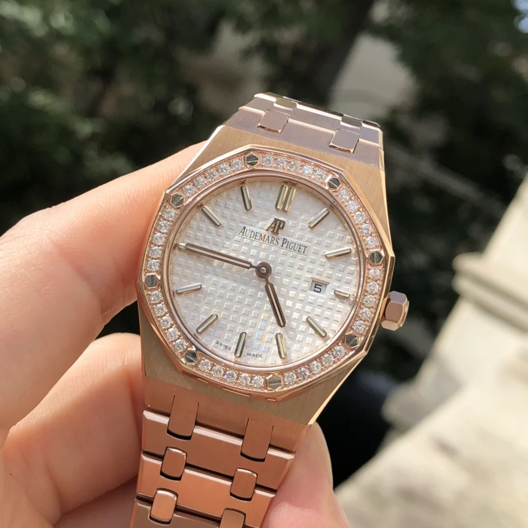 Rose gold white dial