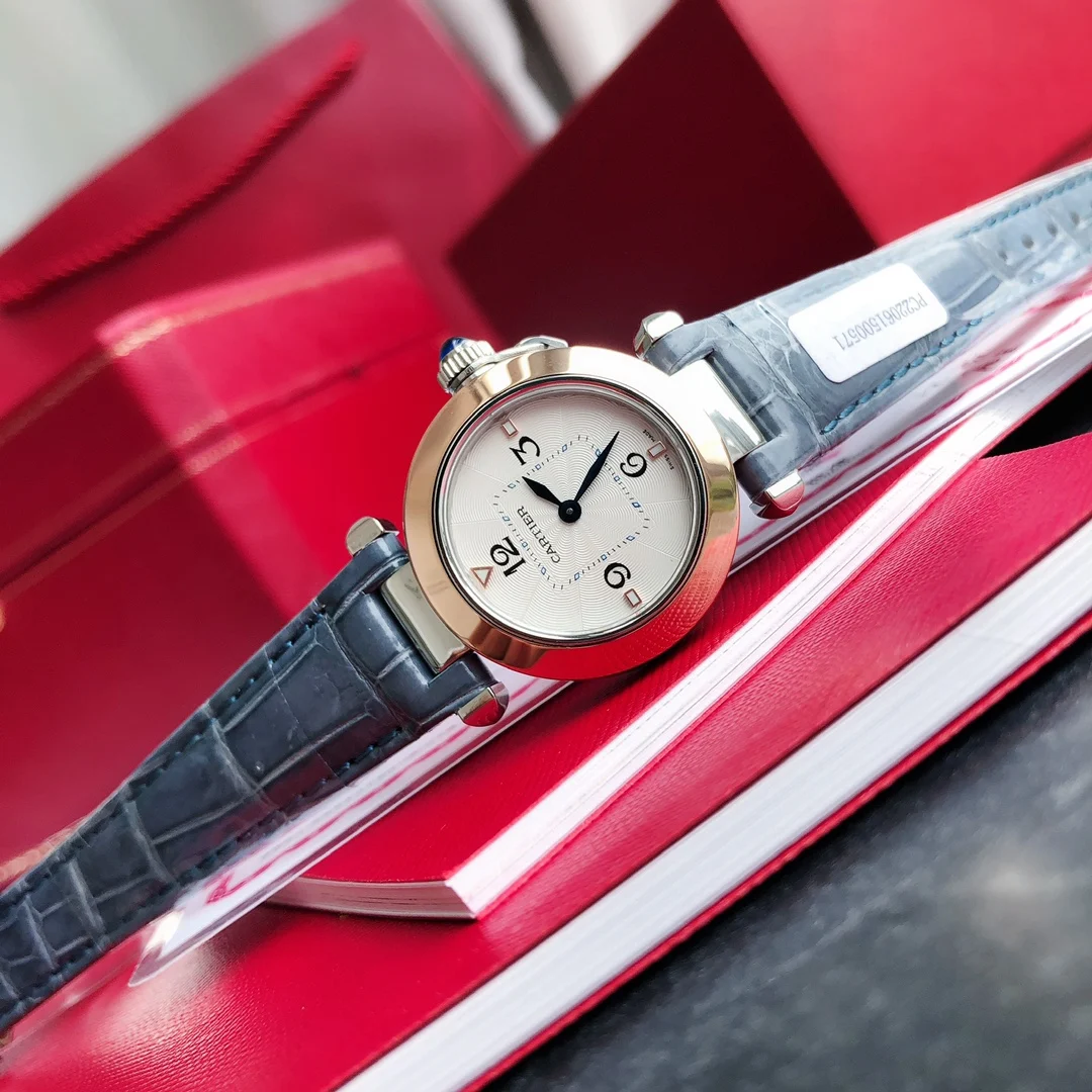 Style 3 Blue two-tone steel and gold — photographed off the sweep